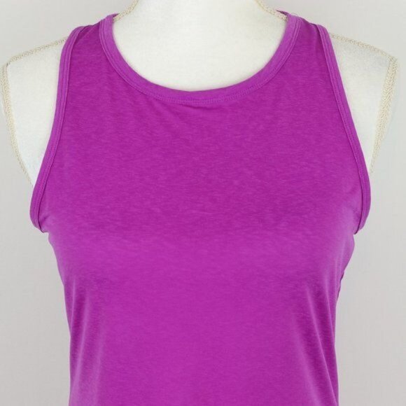 Athleta Women's Small Purple Quick Dry Scoop Neck Racerback Athletic Tank Top - Picture 2 of 8